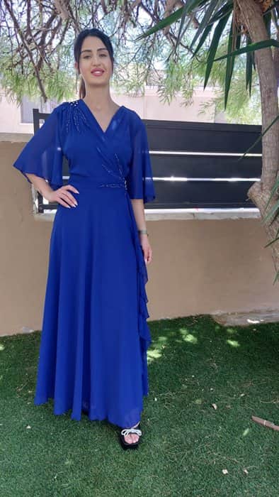 שמלה שיפון EIFFEL