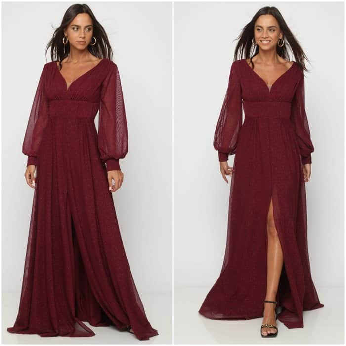 שמלה ערב שיפון SAGOL